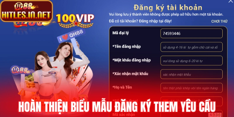 Hoàn thiện dữ liệu theo yêu cầu của form