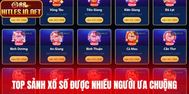Top sảnh xổ số được nhiều người ưa chuộng