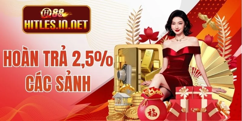 Hoàn Trả 2,5% Các Sảnh - Ưu Đãi Hot Cực Hấp Dẫn Tại QH88